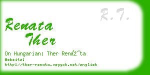 renata ther business card